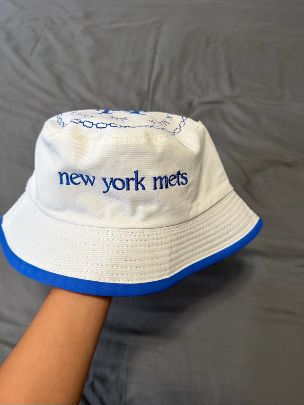 New York Mets White and Blue Bucket Hat